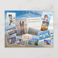 Plantilla de Collage de Fotos de Día en la Playa