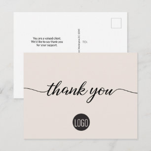 Postal Plantilla de empresa de agradecimiento al cliente 