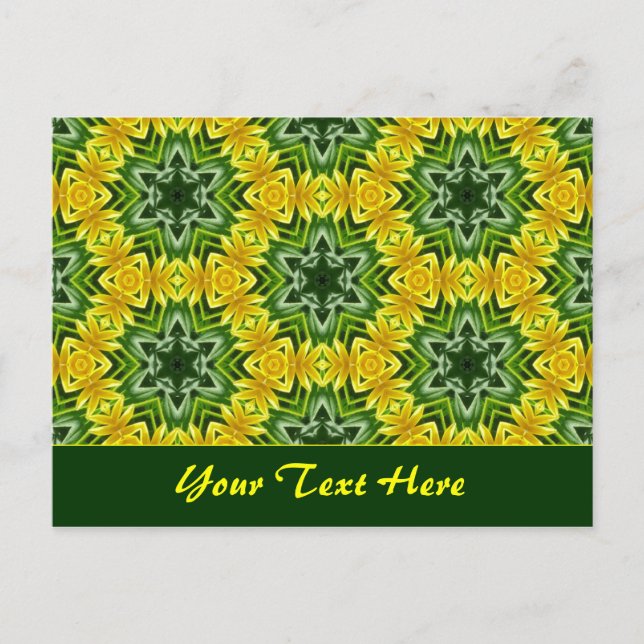 Postal Plantilla de escarcha de verano (Anverso)