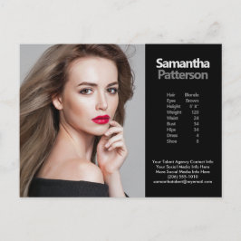 Postal Plantilla de fotografía de la Comp PostCard 1 del