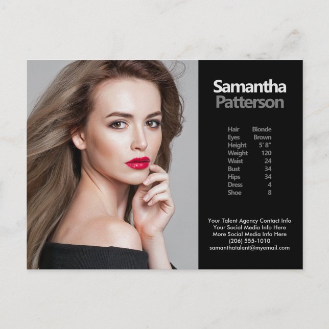 Postal Plantilla de fotografía de la Comp PostCard 1 del  (Anverso)