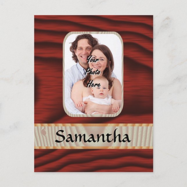 Postal plantilla de fotografía de personalizado de imitac (Anverso)