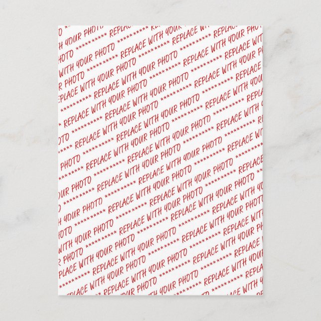 Postal Plantilla de fotografía de tamaño específico 8x10 (Anverso)