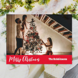 Postal Plantilla de Fotos de Navidad de Feliz Festividad