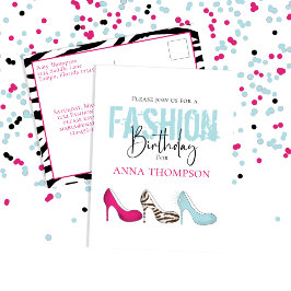 Postal Plantilla de Guay de la fiesta de cumpleaños del c