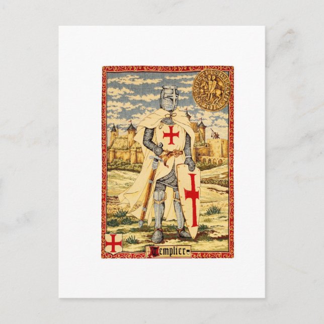 POSTAL PLANTILLA DE KNIGHTS CLÁSICA (Anverso)