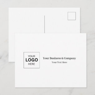 Postal Plantilla de logotipo de negocio personalizado