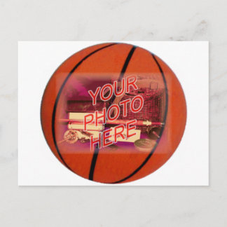 Postal Plantilla de marco de baloncesto