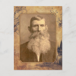 Postal Plantilla de memoria virtual mística antigua