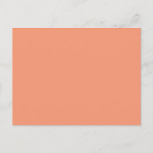 Postal Plantilla de Naranja rosa Cantaloupe para Personal