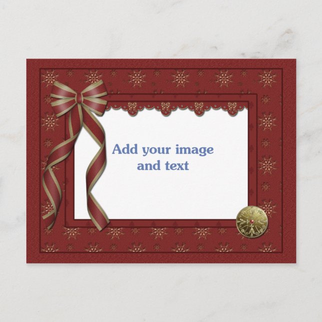 Postal Plantilla de navidades (Anverso)