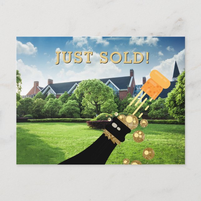 Postal Plantilla de promoción de publicidad inmobiliaria  (Anverso)