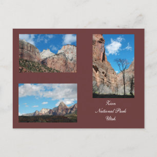 Postal Plantilla del Parque Nacional Zion