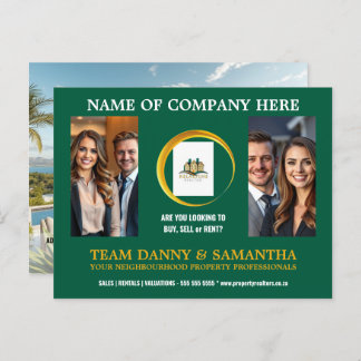 Postal Plantilla editable de fotografía de paisaje modern