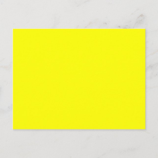 Postal Plantilla en blanco de fondo amarillo (Anverso)