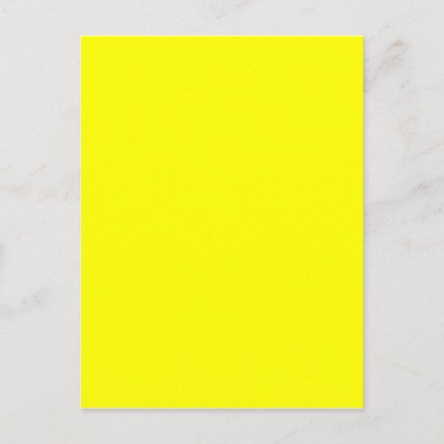 Postal Plantilla en blanco de fondo amarillo (Anverso)