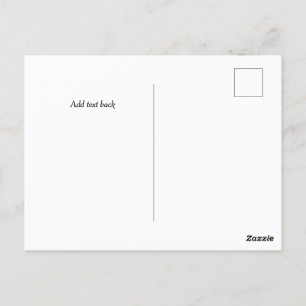 Postal Plantilla frontal y posterior de belleza de giraso