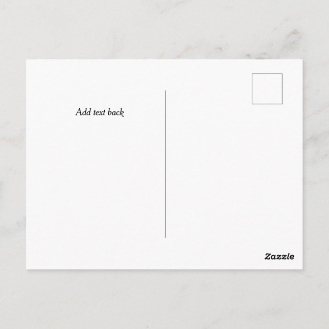 Postal Plantilla frontal y posterior de belleza de giraso (Reverso)