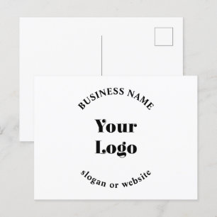 Postal Plantilla minimalista retro-moderna para tu logoti