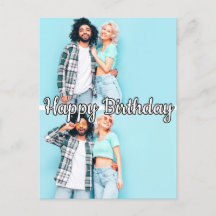 Plantilla personalizada moderna de 2 fotos Feliz C