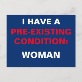 Postal Plantilla Tengo una condición preexistente TrumpCa