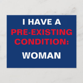 Postal Plantilla Tengo una condición preexistente TrumpCa