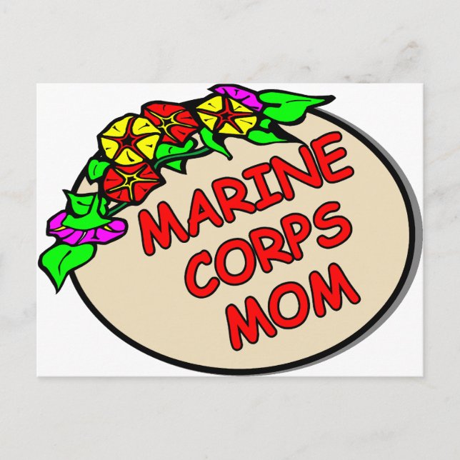 Postal Plaque de mamá del Cuerpo de Marines (Anverso)