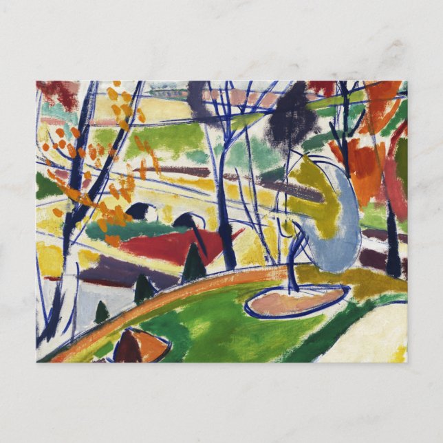 Postal Plat decorativo de Henry Lyman Sayen, (Anverso)