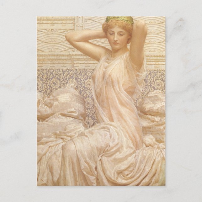 Postal Plata de Albert Joseph Moore, Bella Artes victoria (Anverso)