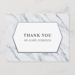 Postal Plata moderna   Marble Gracias Postcard