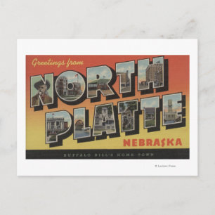 Postal Plata Norte, Nebraska - Escenas de letras grandes