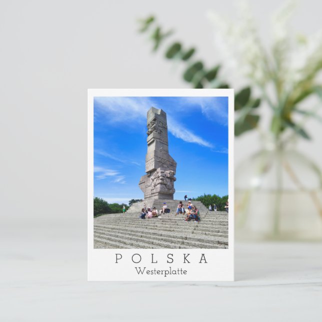 Postal Plata occidental, Polska/Polonia (Anverso de pie)