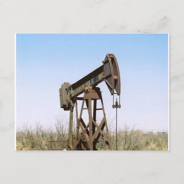 Postal Plataforma de bombeo de petróleo (Anverso)