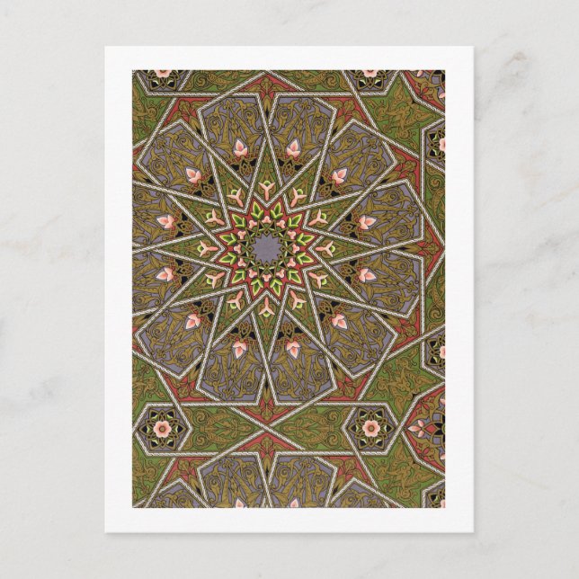Postal Plate I de "Studies in Design", c.1874-76 (litho) (Anverso)