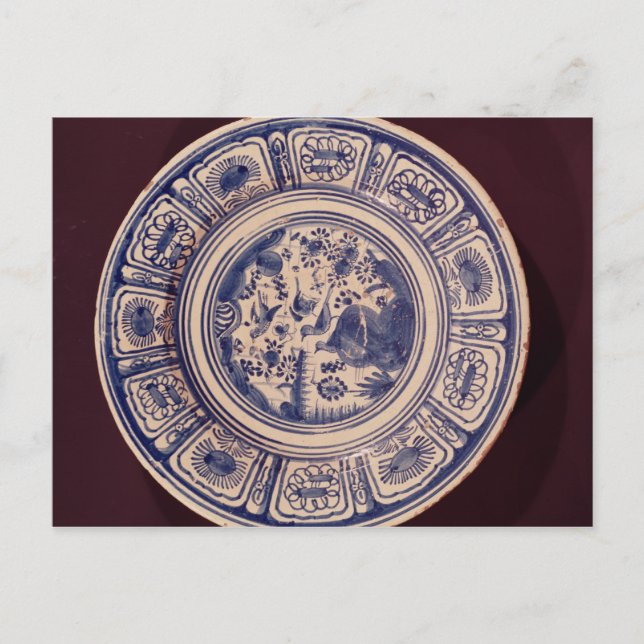 Postal Plato azul, derivado de una exportación tardía de  (Anverso)