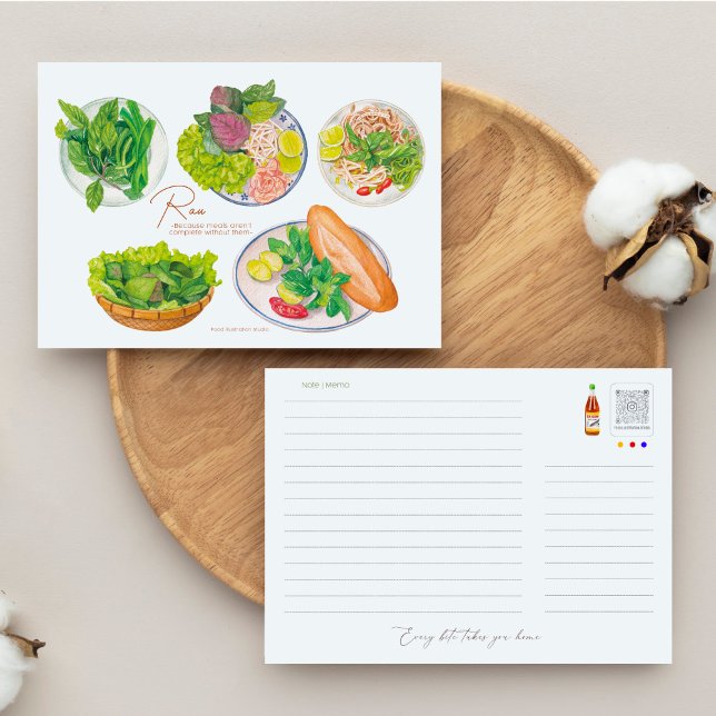 Postal Platos Vegetales Vietnamitas (Subido por el creador)