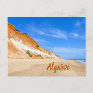 Postal Playa Algarve Praia da Falesia en Portugal