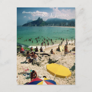 postal "Playa Arpoador, Río de Janeiro"
