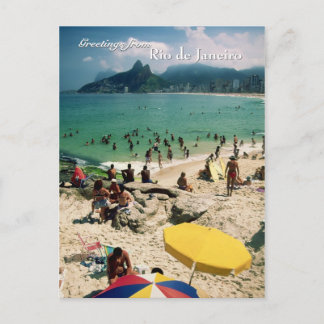 postal "Playa Arpoador, Río de Janeiro"