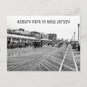 Postal Playa Asbury Park en Nueva Jersey
