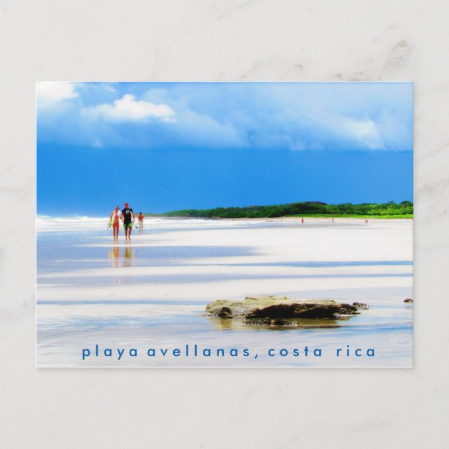 Postal Playa Avellanas (Anverso)