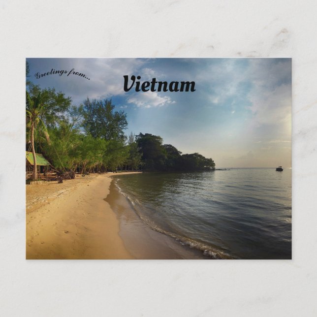 Postal Playa Bai Dai Phu Quoc Vietnam (Anverso)