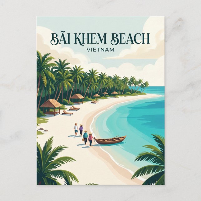 Postal Playa Bãi Khem Vietnam (Anverso)