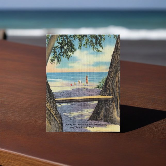 Postal Playa Beaulah en Vermilion, Ohio (Subido por el creador)