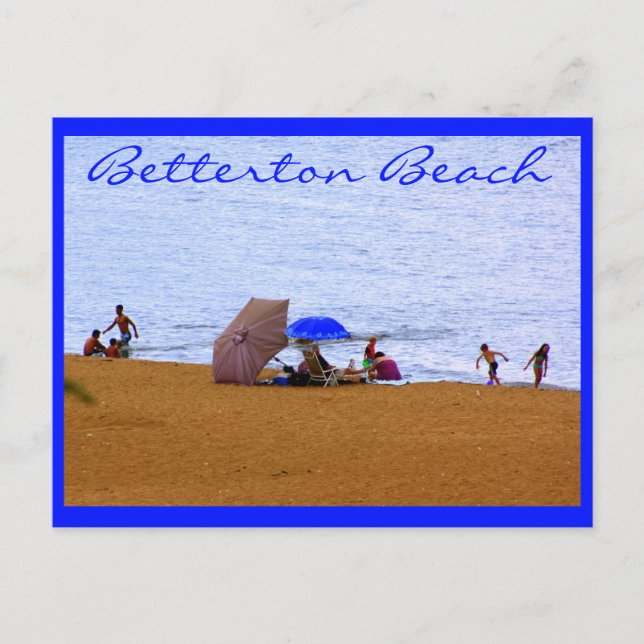 Postal Playa Betterton (Anverso)
