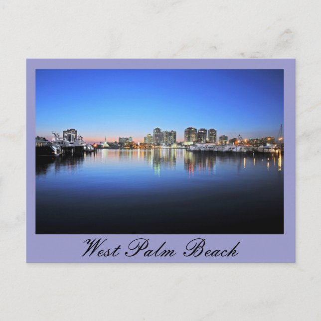 Postal Playa Blue West Palm (Anverso)