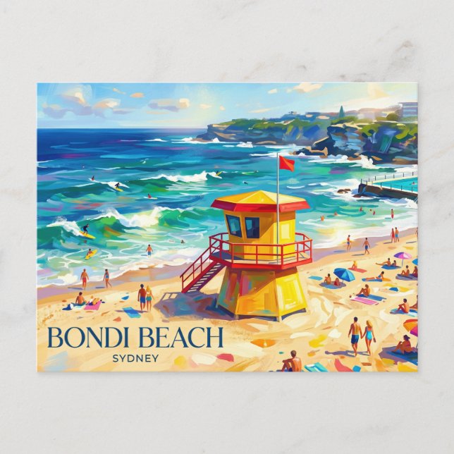 Postal Playa Bondi Australia (Anverso)