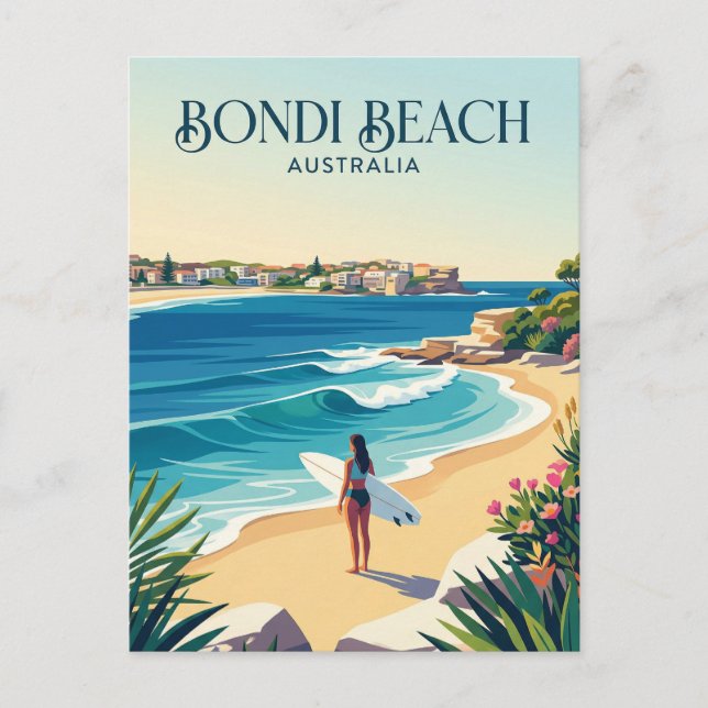 Postal Playa Bondi Australia (Anverso)
