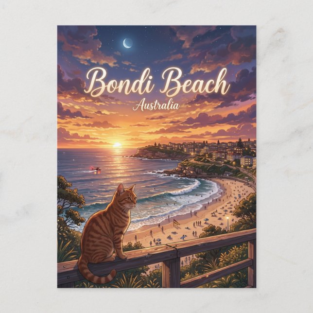 Postal Playa Bondi Australia (Anverso)