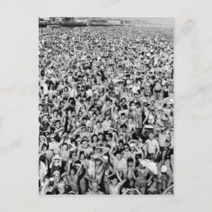 Postal Playa Brillante de Coney Island